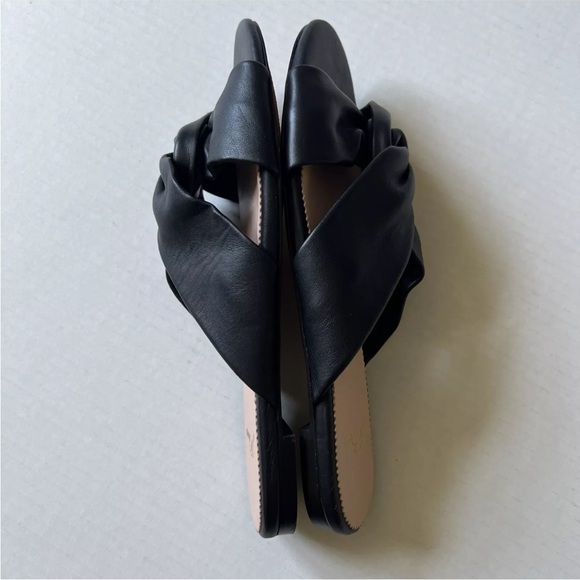 J. Crew Sz 8.5 Twisted Knot Sandals Black Soft Leather NWOB - Picture 8 of 8